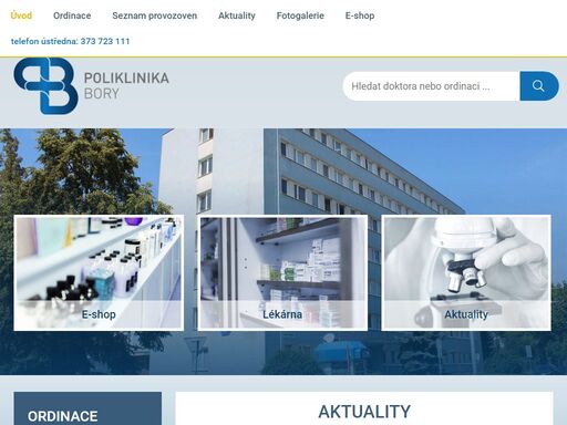 www.poliklinikabory.cz