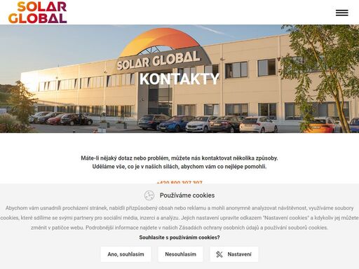skupina solar global a.s. je přední český producent energie z fotovoltaických a dalších obnovitelných zdrojů.