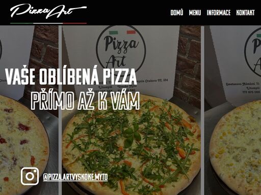 pizza art - italské pizzy až k vám domů!