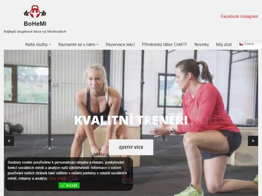 fitness studio s velkým výběrem lekcí. nabízíme kruhové tréninky, silové tréninky, hiit, jógu aj. profesionální trenéři, promyšlené tréninky.