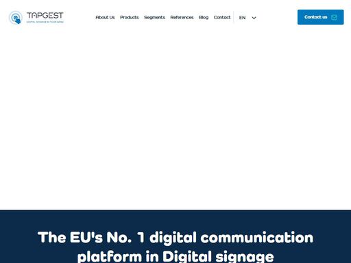 the eu's no. 1 digital communication platform in digital signage we improve your communication with your customers: instantly and efficiently.