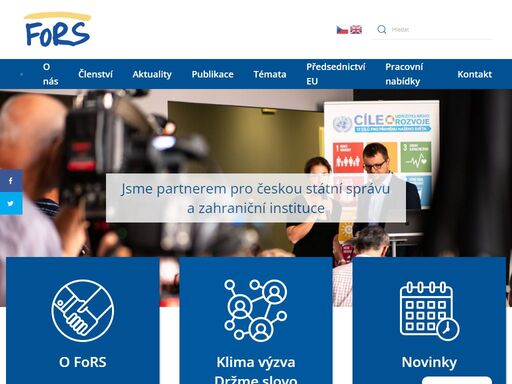 fors je platformou českých nevládních neziskových organizací (nno) a dalších neziskových subjektů, které se zabývají rozvojovou spoluprací, rozvojovým vzděláváním a humanitární pomocí.