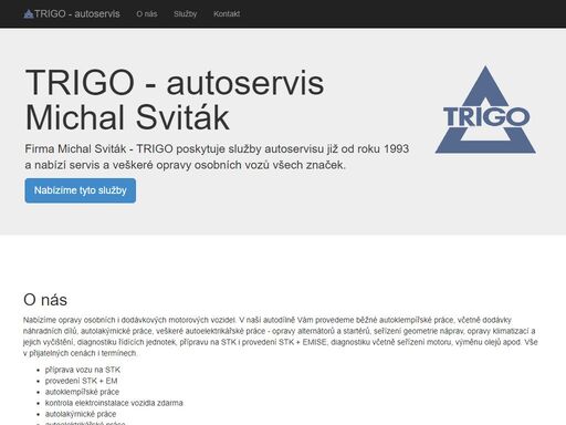 trigo - autoservis michal sviták - servis a veškeré opravy osobních vozů všech značek a typů