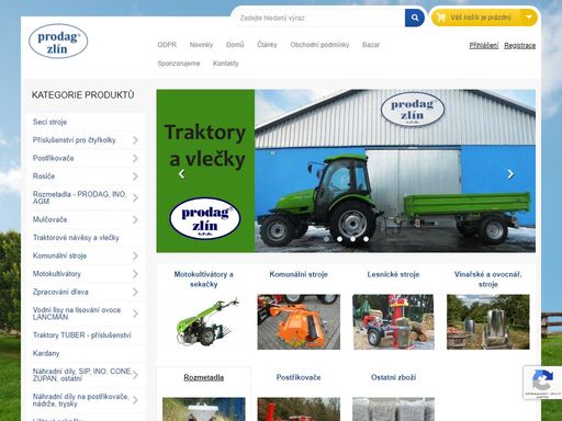 prodageshop.cz - výroba a prodej zemědělské techniky