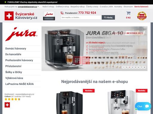 jura - autorizovaný eshop. jsme největším prodejcem espresso kávovarů jura na trhu! máme kamennou prodejnu jura čr. doprava zdarma. poradenství na ? +420 773 752 924 zboží z cz distribuce!