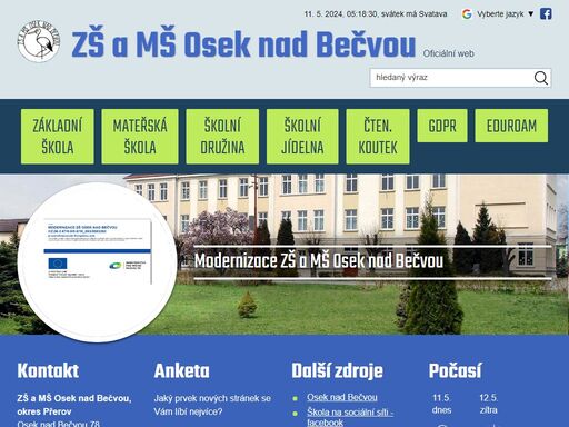 www.skolaosek.cz