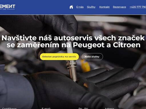 navštivte nás autoservis element car všech značek, navíc se zaměřením na peugeot a citroen 