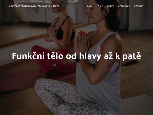 pilates joga lenka vlčková - pohybové centrum oáza přerov