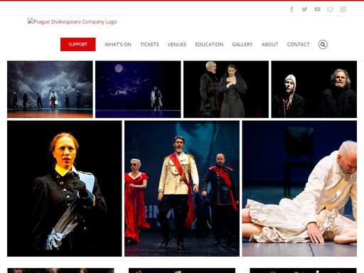 prague shakespeare company presents professional theatre productions, workshops, and other events primarily in english by a multinational ensemble.
