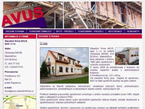 www.avus-stavebnifirma.cz