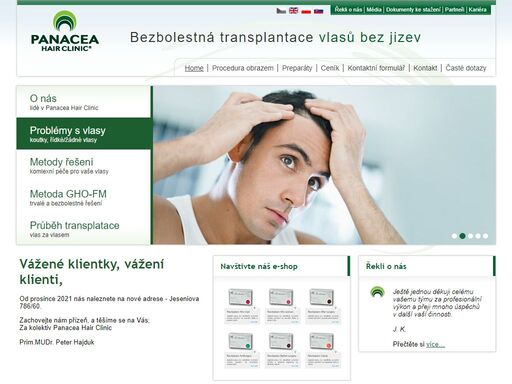 www.panaceahairclinic.cz