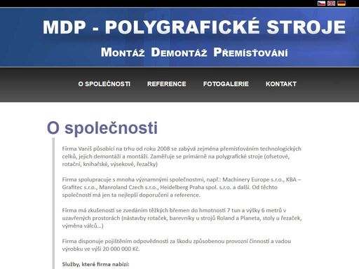 www.mdp-polygrafickestroje.cz