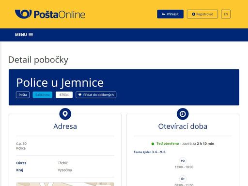 postaonline.cz/detail-pobocky/-/pobocky/detail/67534
