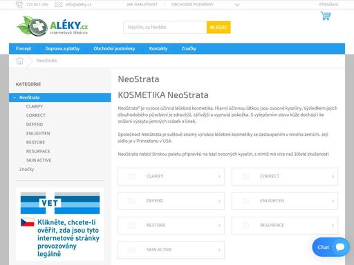 neostrata, aleky.cz - vaše internetová lékárna