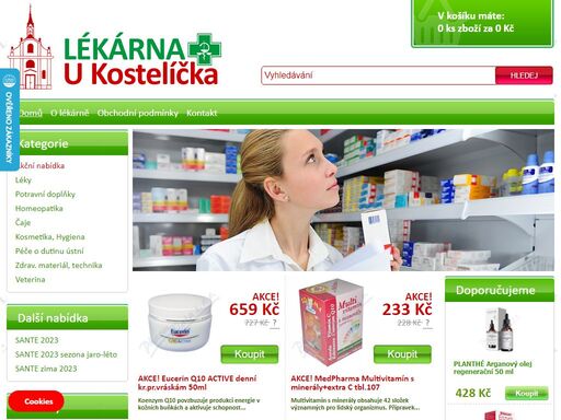 lékárna u kostelíčka .cz, www.lekarnaukostelilcka.cz - internetový obchod pro vaše zdraví. nabídka více než 15000 produktů s informacemi pro váš správný výběr.