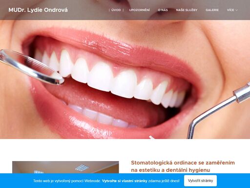 stomatologická ordinace se zaměřením na estetiku a dentálni hygienumudr. ondrová lydie