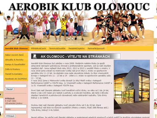 aerobik klub olomouc , aerobik, klub, olomouc, aerobic, cvičení, sportovní aerobik, školička, přípravka, kadetky, show team, 