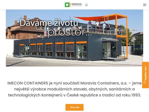 vlastníme tři značky a to contimade, imecon containers a pegas container