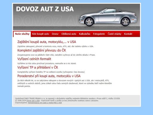 www.dovozautzusa.cz