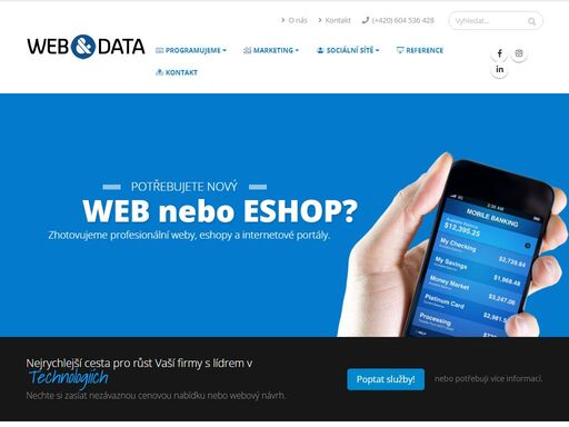 webadata.cz - profesionální weby, eshopy a portály. marketingové služby na internetu.