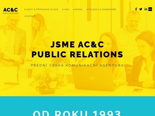 ac&c public relations patří mezi největší pr agentury na českém trhu. od svého vzniku v roce 1993 nabízí full service komunikační služby.
