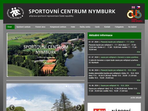 sportovní centrum nymburk je tréninkové středisko českého svazu tělesné výchovy a sportu.