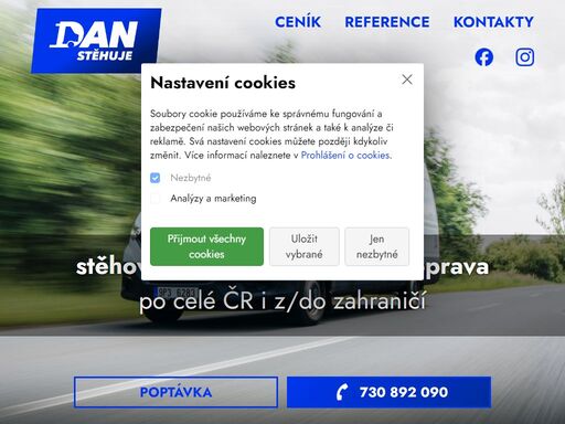 dan stěhuje nás sťahoval z norska. veľmi milé a vstřicne jednaní. přijeli na domluveny čas a dodrželi načem sme sa domluvili. muzeme je len a len doporučiť ...