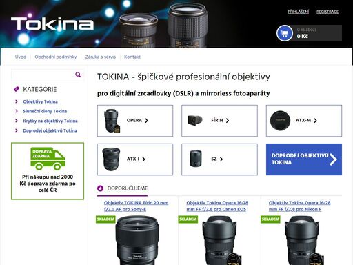nakupujte on-line u odborníků kvalitní fototechniku tokina