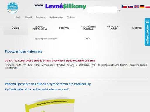 www.levneSilikony.cz