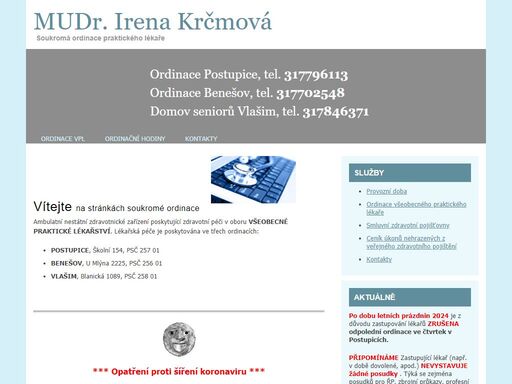 www.ordinace-krcmova.cz