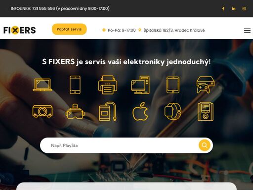 ať už vás trápí rozbitý displej telefonu, pokazil se vám notebook, neposlouchá vás tiskárna nebo zlobí jiná elektronika, ve fixers jste na správné adrese.