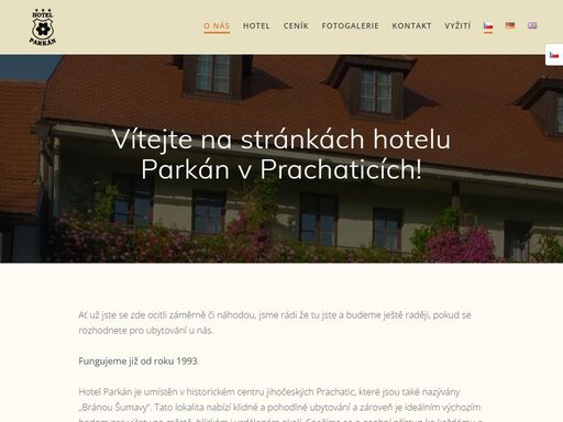 hotel parkán prachatice - ubytování v prachaticích na šumavě