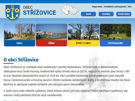 oficiální web obce střížovice