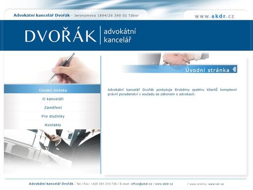 advokátní kancelář dvořák | www.akdr.cz