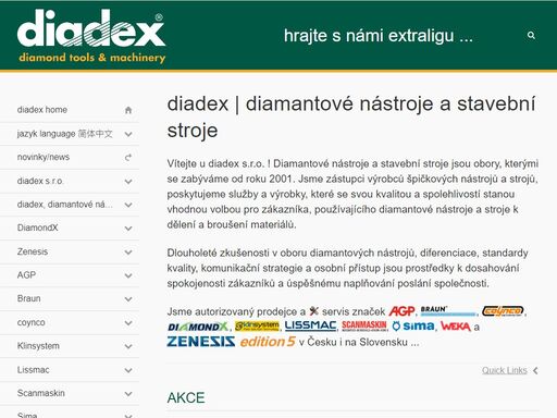diadex | diamantové nástroje a stavební stroje