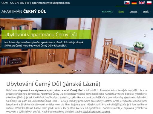 www.apartman-cerny-dul.cz