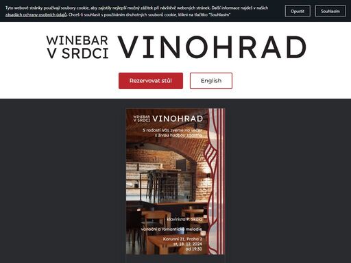 objevte winebar v srdci vinohrad - od rodinných vinařství nebo malých vinařů z velké moravy servírovaných mimo jiné i v automatických degustačních enomatech.