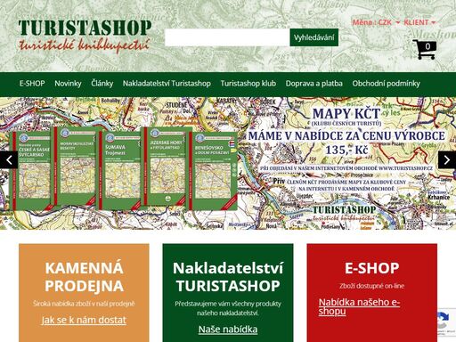 turistický eshop - online prodej turistické mapy, průvodci, knihy, suvenýry a vybavení. 