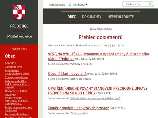 www.predotice.cz