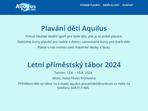 aquilus-plavanideti.cz