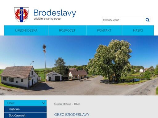 oficiální stránky obce brodeslavy