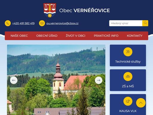 oficiální stránky obce vernéřovice