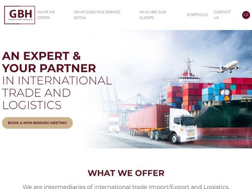specialista & váš partner v mezinárodním obchodě a logistice
