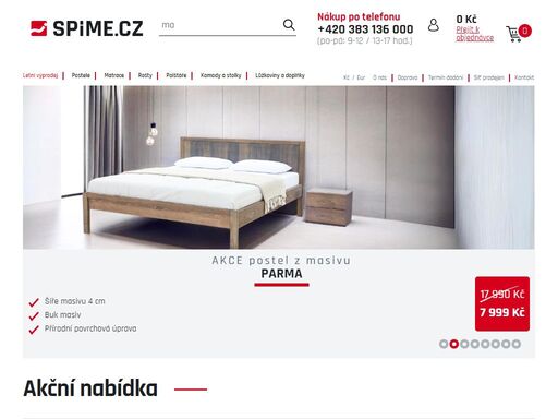 eshop a prodejny českého výrobce postelí z masivu a zdravotní matrace. postele z masivu, lamelové rošty, zdravotní matrace