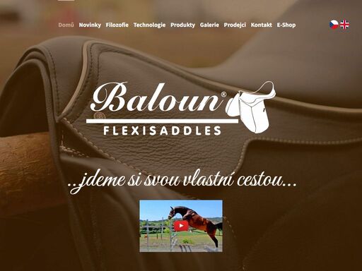 baloun flexisaddles — flexibilní sedla vyráběná v české republice.