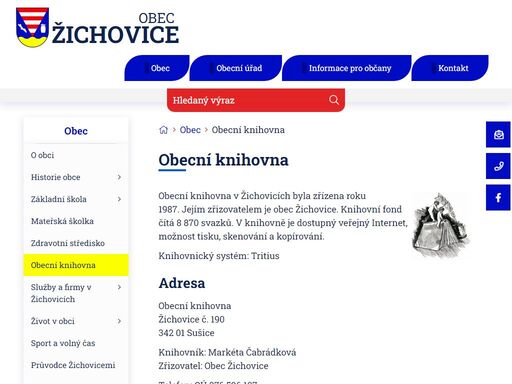 oficiální stránky obce žichovice