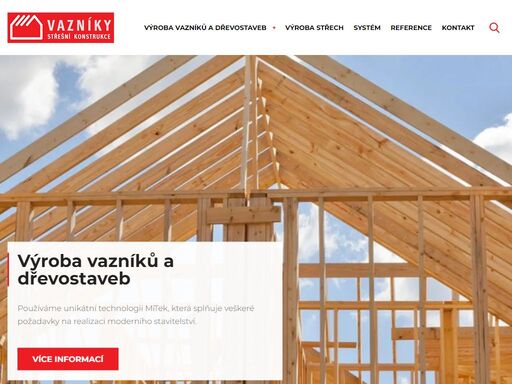 výroba dřevěných vazníků, střech a střešních konstrukcí - více informací naleznete na www.drevene-vazniky.cz.