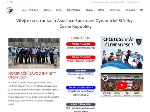 oficiální web asociace dynamické střelby české republiky - asdsčr cz