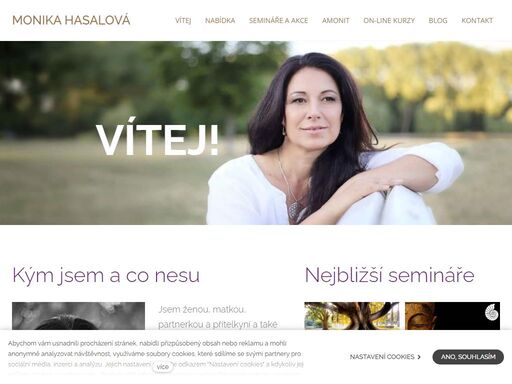 www.monikahasalova.cz - průvodce, lektor a terapeut | 