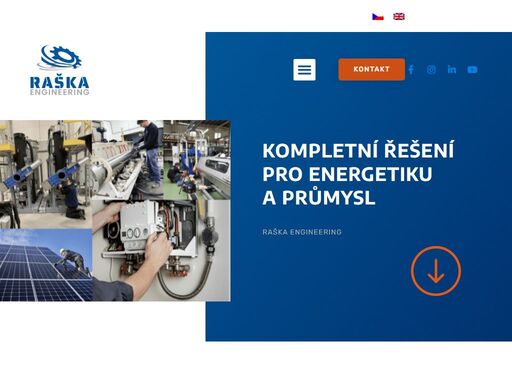 raška engineering - zaměřujeme se na fotovoltaiku, plynová zařízení a komplexní servis v oblasti průmyslu.